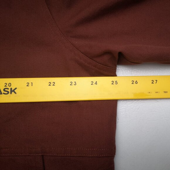 Hurley Men's Size XL Rust w/ Striped Lining Zipper & Snap Closure Jacket w/ Hood - Picture 10 of 12